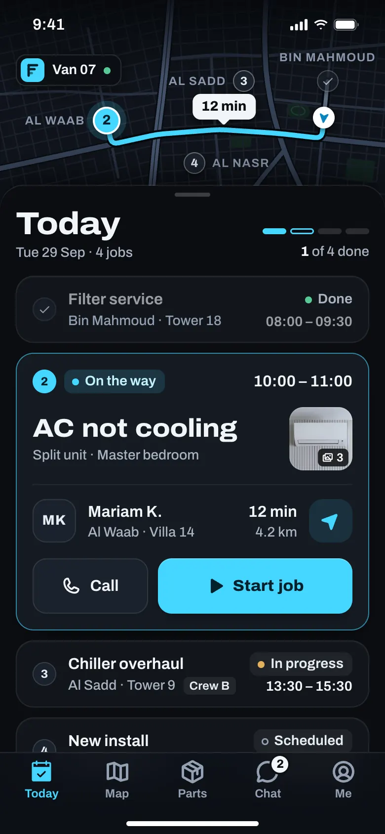 Field service app